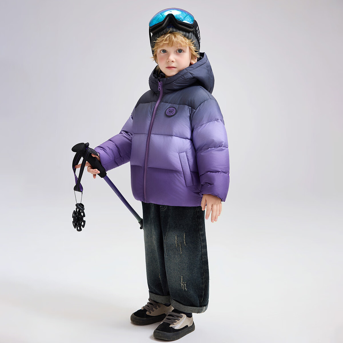 ASK JUNIOR [Canada Duck Down] Four-Way Protective Parent-Child Down Jacket Winter Kids Warm New Year Coat Toddler 7A Antibacterial Boys