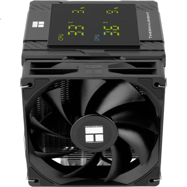 Воздушный кулер для процессора Thermalright Peerless Assassin 120 Digital BLACK, 6 тепловых трубок, с цифровым дисплеем, PA120 Digital BLACK