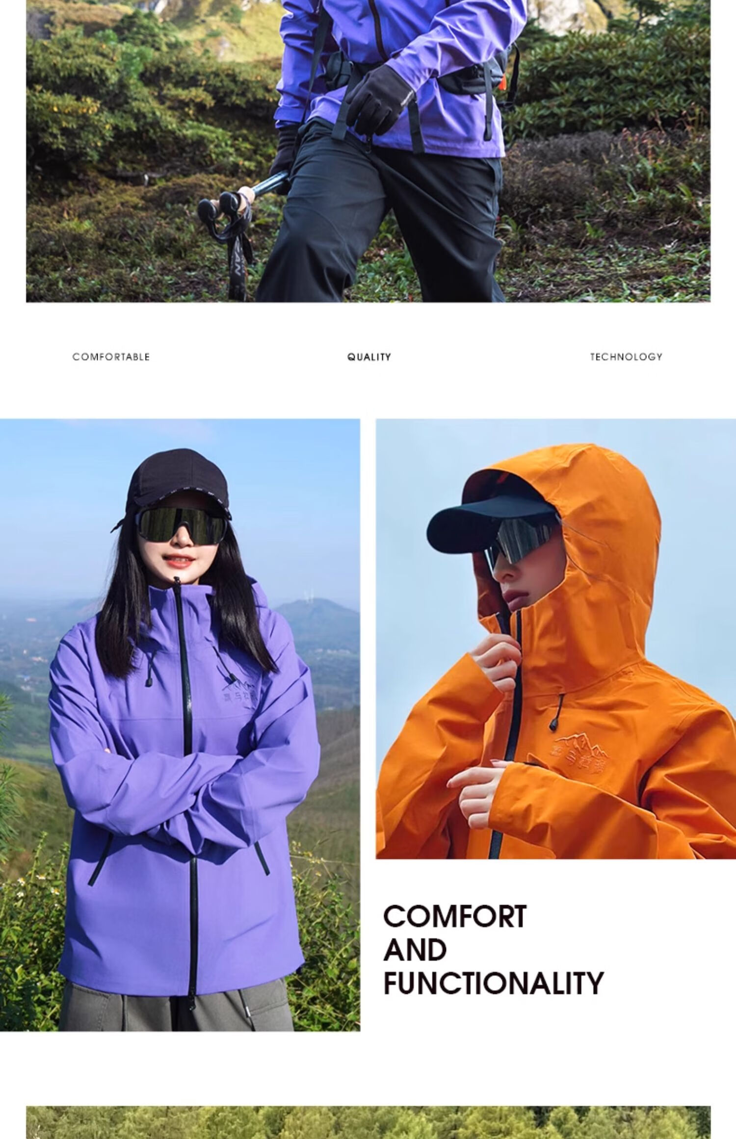 CAMEL [Himalaya Series] Outdoor Windproof And Rainproof Hard Shell Jacket for Men And Women, 3L H3500 A34CA31848 3