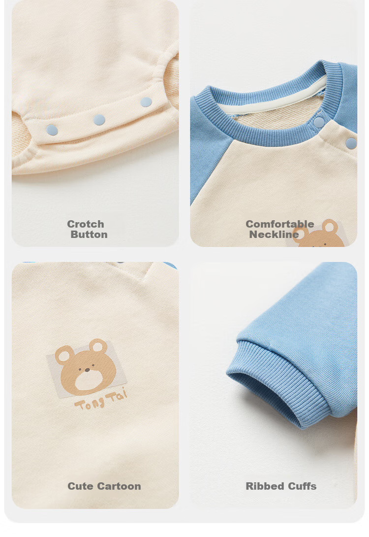 TONGTAI Baby Romper for Spring And Autumn, Unisex Infant Clothing, Children's Onesie TS41Q089-DS Pink 66cm 15
