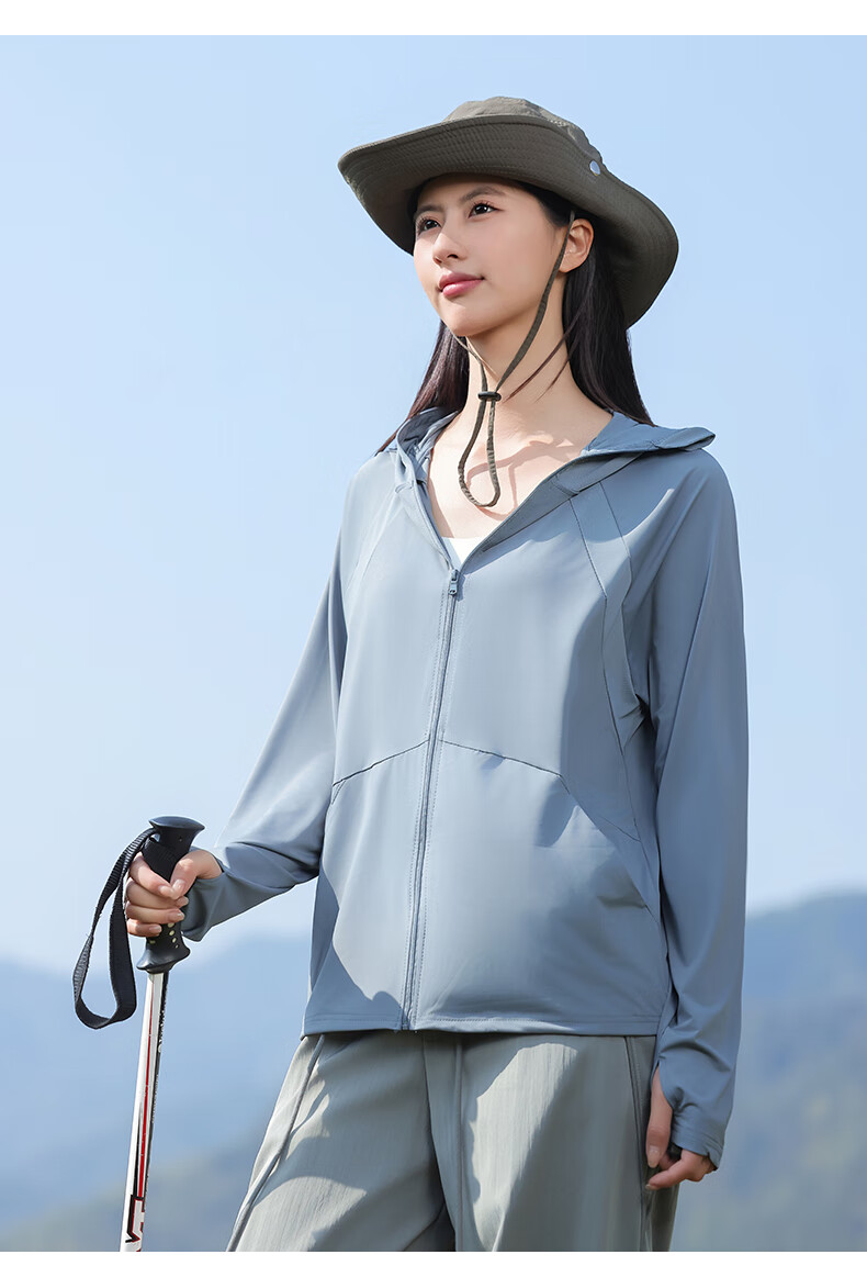 Combo Summer New Self-Operated Women's Sun Protection Jacket UV Protection Outdoor Breathable Thin Ice Silk Cycling Coat Sunproof Clothing 34