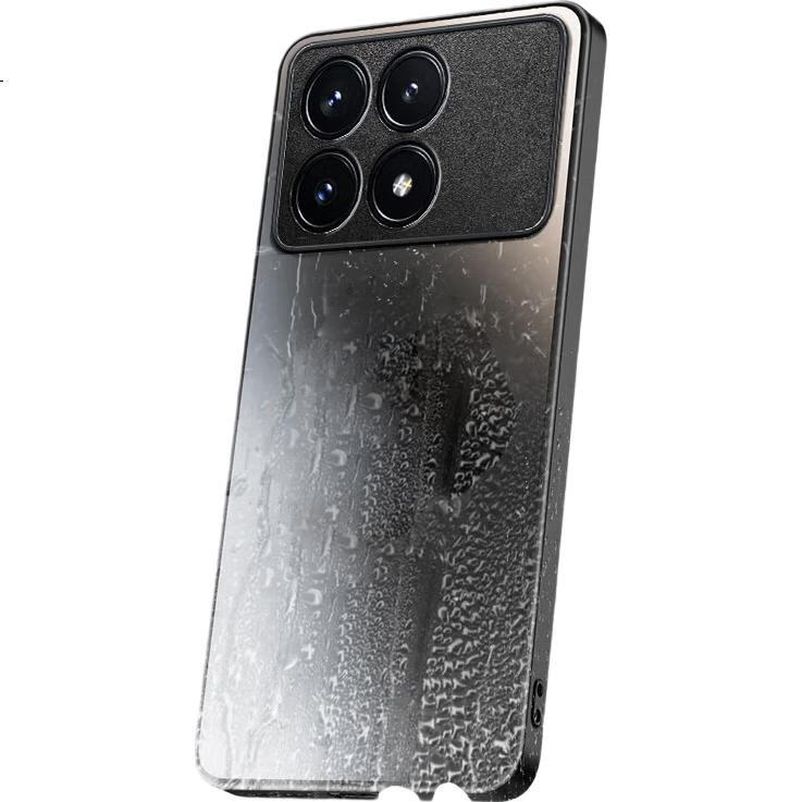 Чехол HotFire AG Frosted для Xiaomi Redmi K70E, противоударный, анти-отпечатки, графитовый черный