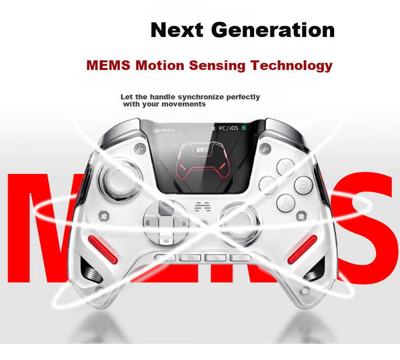 Betop Kuipeng 50 Second-Generation Game Controller, AI-Controlled Wireless Bluetooth Controller, Xbox Computer PC Mobile Steam TV NS Switch 2, Vibration And Motion Sensing, Genshin Impact, Horizo 24