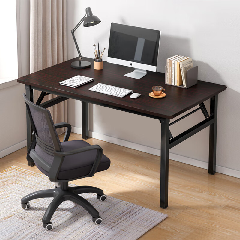 Huakaizhixing Folding Computer Desk, Office Desk, Study Table BGZ673, 80*40cm Single Layer
