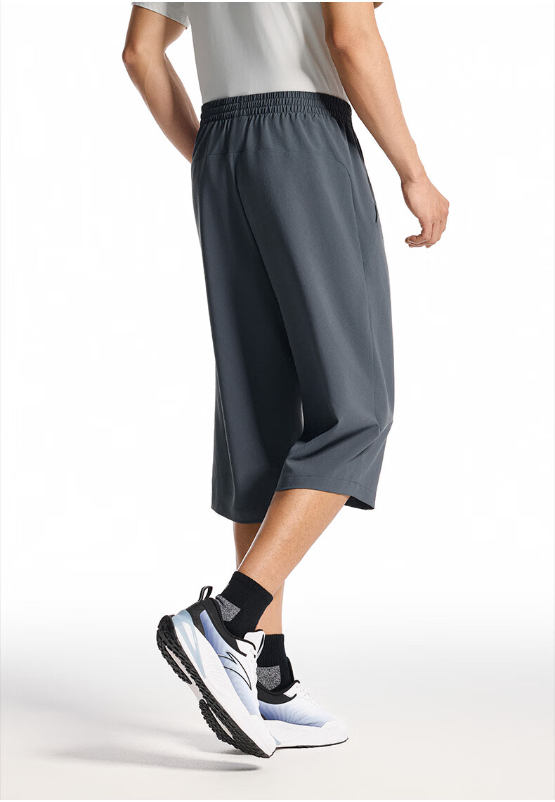 Anta Quick-Dry Pants | Men's Summer Sports Pants Moisture-Wicking Breathable Ice Silk Shorts Capri Casual Lightweight Mid-Length Pants 6