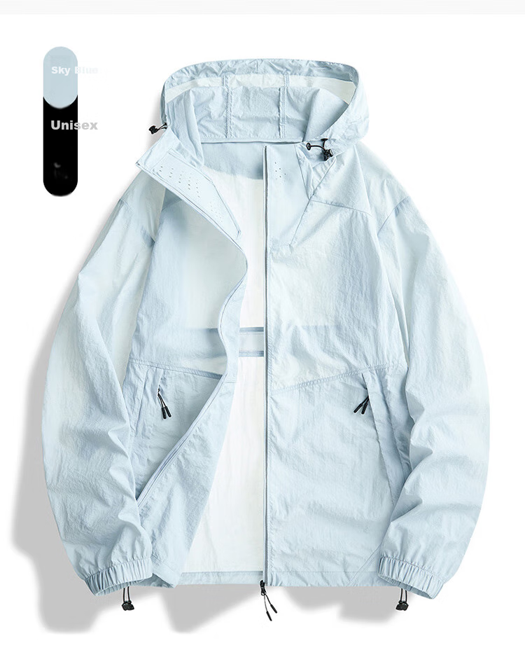 JEEP SPIRIT Men's Sun Protection Jacket, Summer UV-Resistant Coat, Ice Silk Breathable Thin Outdoor Fishing Sun Protection Clothing 12
