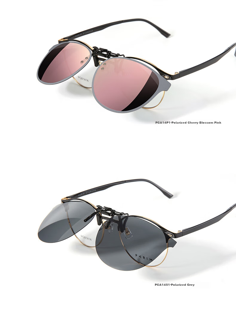 PARIM Myopia Glasses Frame, Sunglasses Clip-On for Women, Driving-Specific, Ultra-Light, Flip-Up Polarized Sunglasses for Men, UV Protectio 11