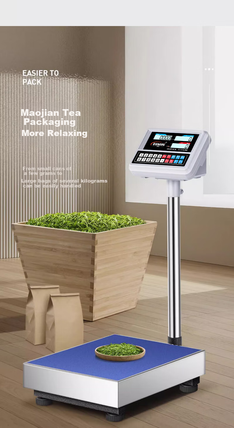 Demin High-Precision Electronic Scale, Gram Scale for Industrial Counting, Commercial Pricing Scale, Express Delivery Floor Scale, 300kg/1g Capacity 8