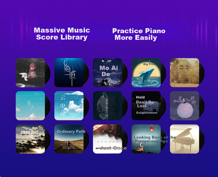 MOSEN MS-100M Digital Piano, Youth Series, 88 Weighted Keys, Electronic Digital Piano, Wood Grain Color 7
