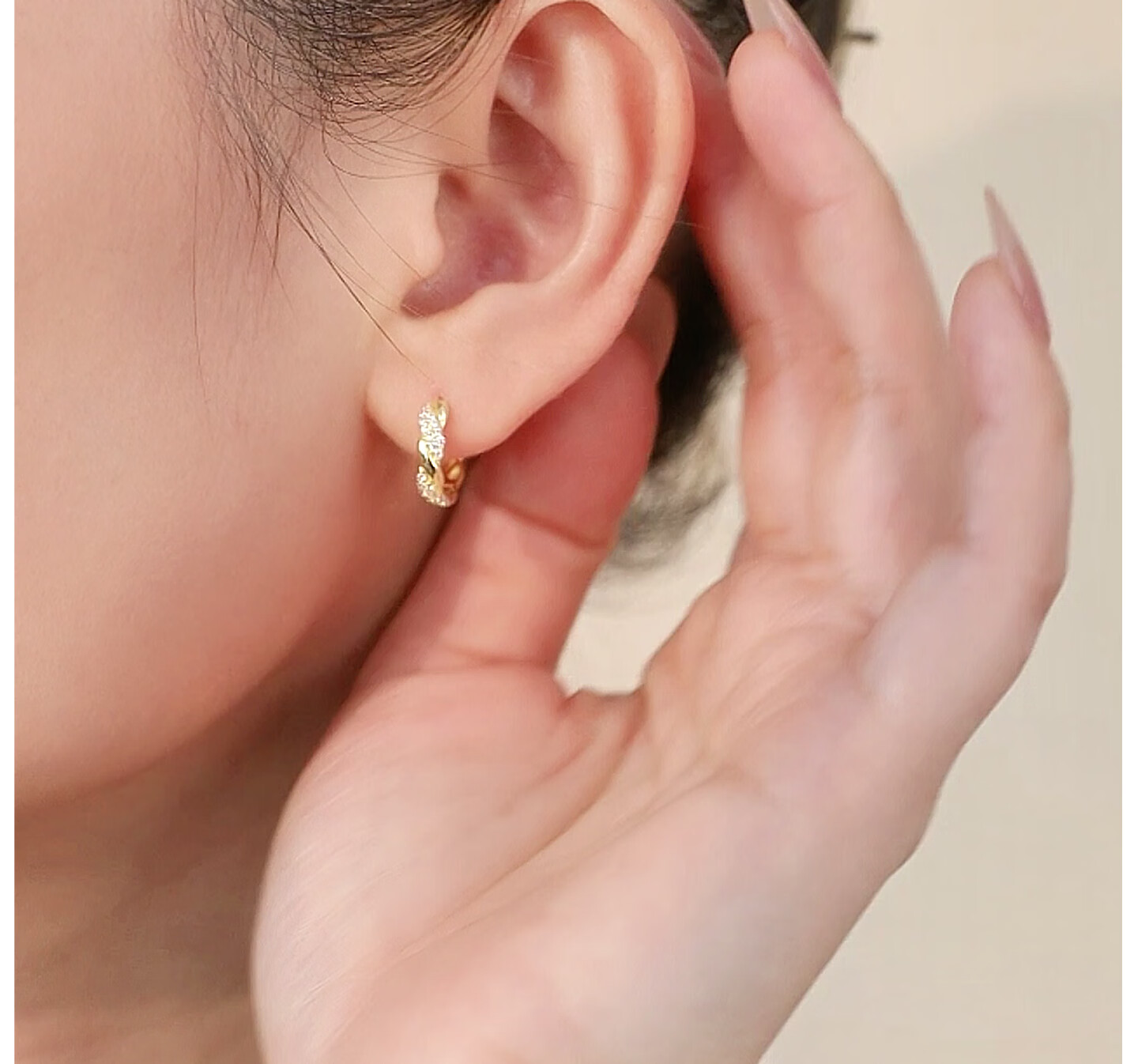 Qlady Wrapped Silver Earrings, Gold Earrings for Women, Unique And Beautiful Ear Studs, 2026 New Year Elegant Hoop Earrings Gift 4