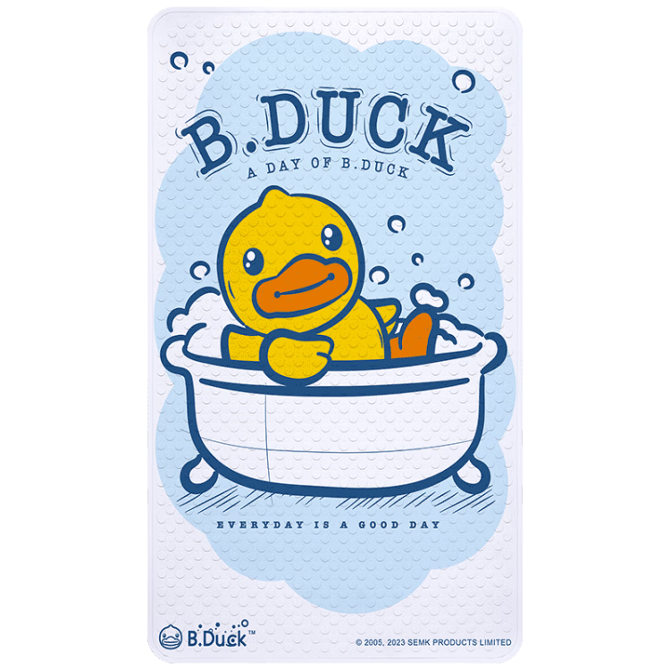 Dajiang, Little Yellow Duck Co-Branded Printed Bathroom Non-Slip Mat, Children's Shower Room, Bathroom Bathing Anti-Fall Floor Mat, 50x80cm