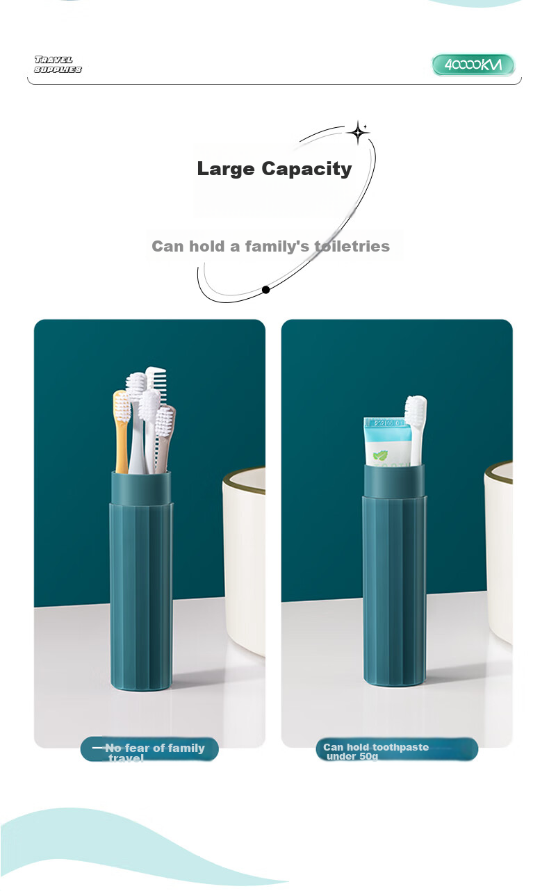 40,000 Kilometers Mouthwash Cup Toothbrush Travel Set Toothbrush Holder Toothpaste Storage Box Travel Oral Care Kit Mouth Rinse Cup 5