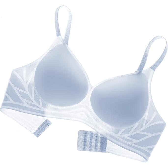 Бюстгальтер MiiOW Soft Support для женщин, бесшовный, из ледяного шелка, тонкий, дышащий, с пуш-ап эффектом, синий XL
