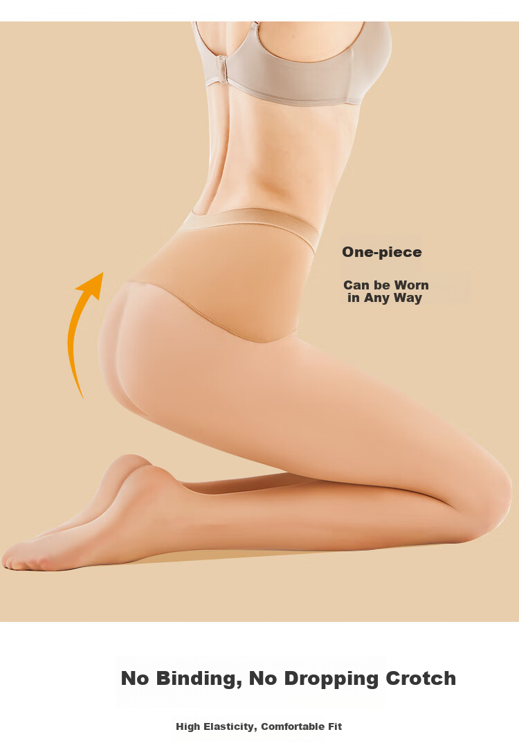 Afandi Women's Silk Stockings, 3 Pairs, 7D Ultra-Thin Durable Pineapple Shocks, Snag-Resistant Seamless Apple-Shaped Buttocks Velvet Pantyhose 10