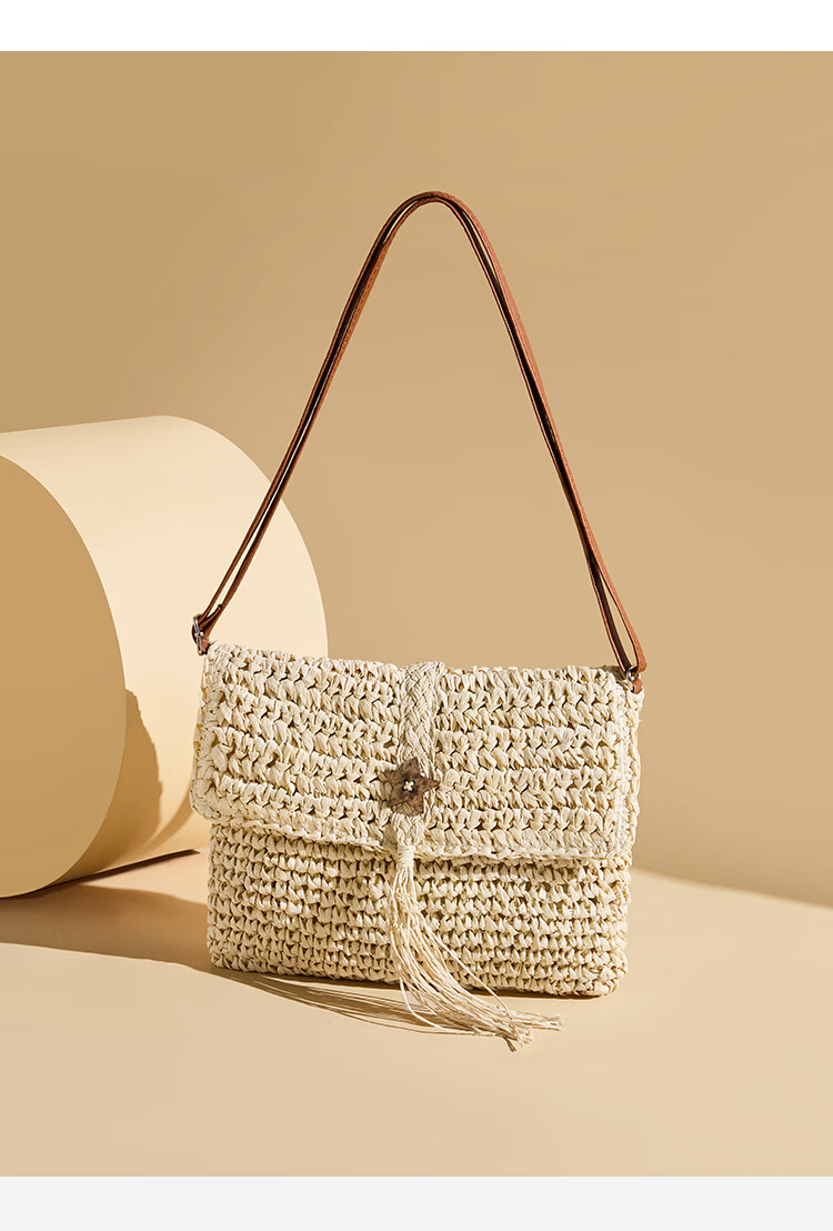 RED DRAGONFLY 2026 New Women's Handbag, Woven Grass Crossbody Shoulder Bag, Tote Bag, Birthday Gift for Girlfriend Or Mother 3