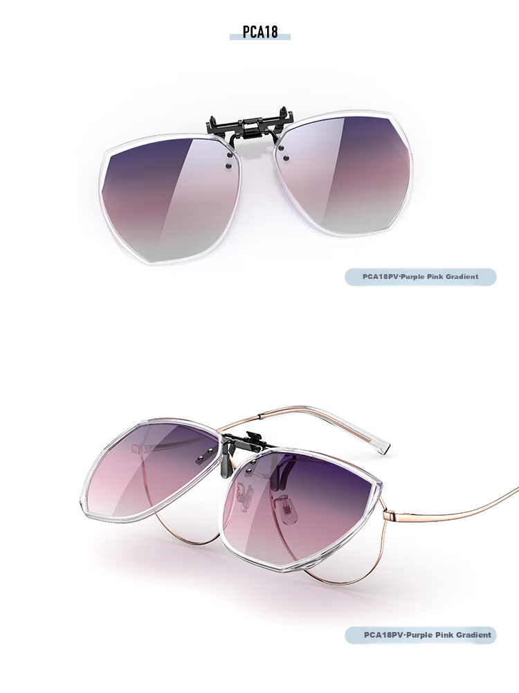 PARIM Myopia Glasses Frame, Sunglasses Clip-On for Women, Driving-Specific, Ultra-Light, Flip-Up Polarized Sunglasses for Men, UV Protectio 17