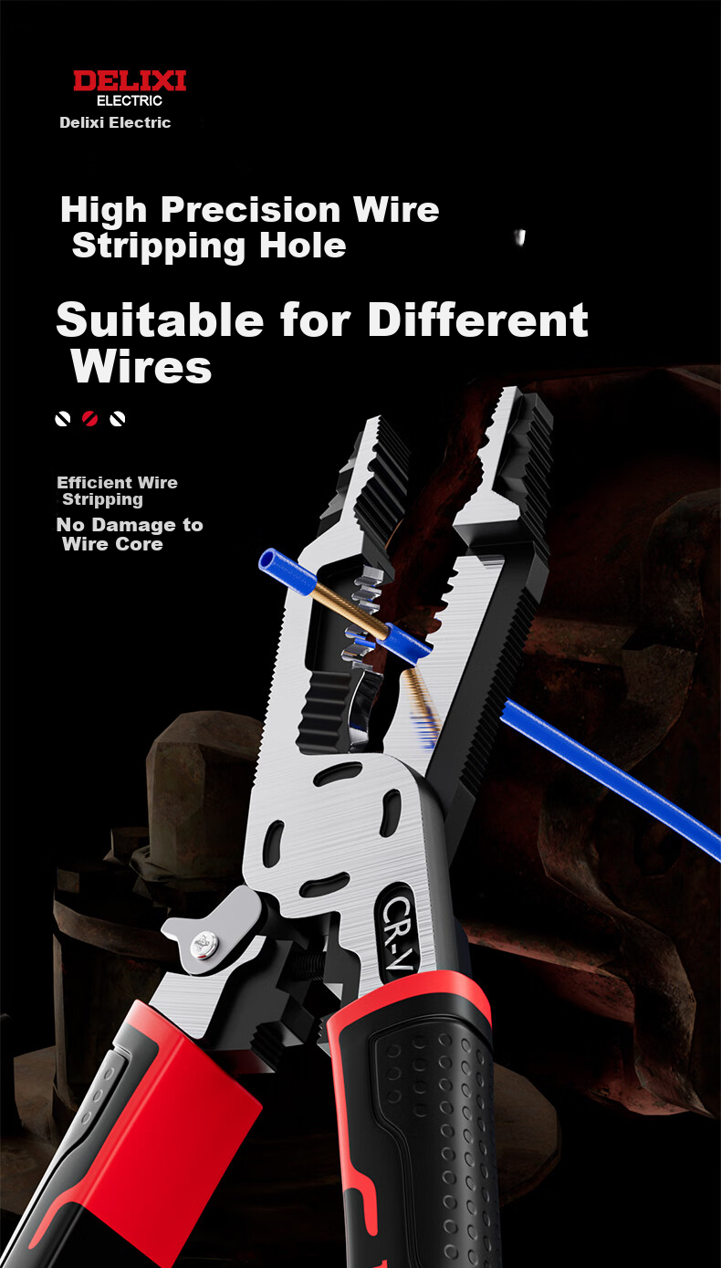 DELIXI Sliding Thread Screw Extractor, Multi-Functional Broken Screw Remover, Carp Fish Screw Extractor, Sliding Thread Removal Tool 8