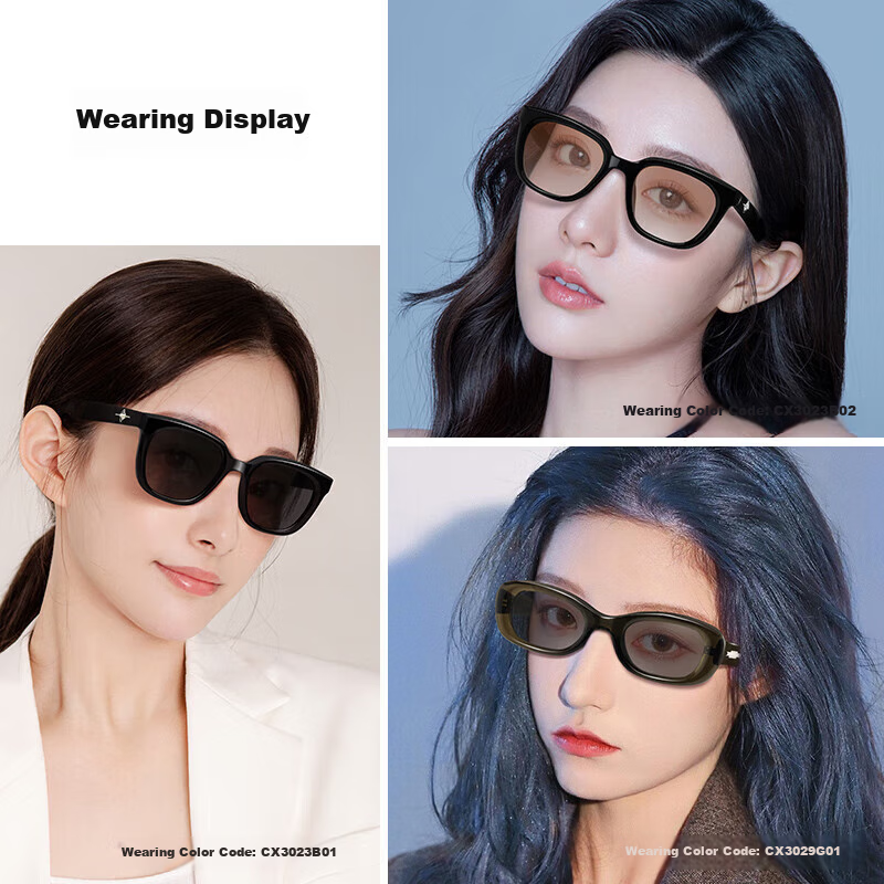 CAXMAN Retro Cat Eye Elegant Plain GM Sunglasses for Men And Women, Narrow Frame UV Protection Polarized Driving Glasses that Make Face Look Smaller
