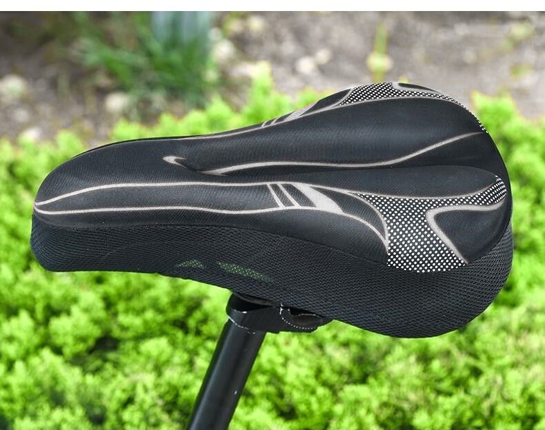 40,000km Bicycle Seat Cover Mountain Bike Comfortable Thickened Silicone Shock Absorption Soft Cycling Accessory 10
