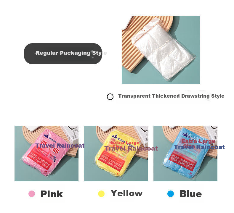BWNK 5-Pack Card-Style Rain Ponchos, Disposable Portable Mini Compressed Raincoats, Outdoor Travel Rain Capsules That Don't Take Up Space 10