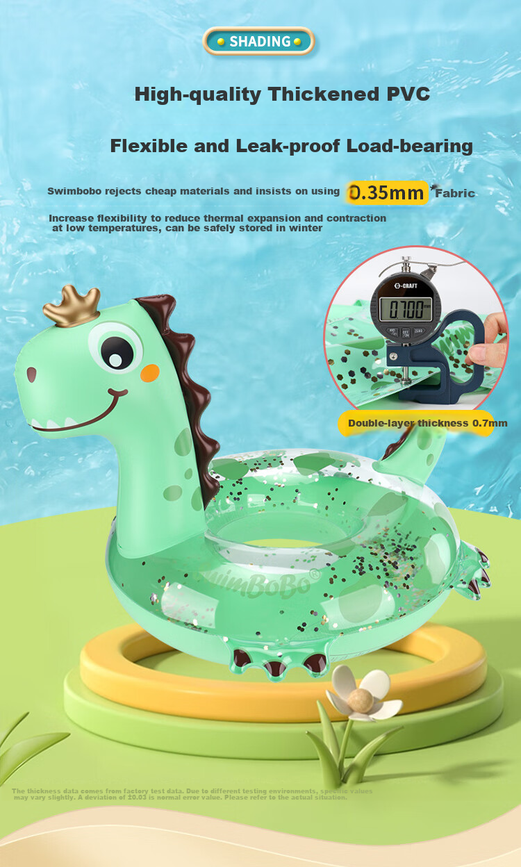 Swimbobo Children's Inflatable Swim Ring, Armpit Float for Kids And Teens, Beginner Swimming Ring K5104 8