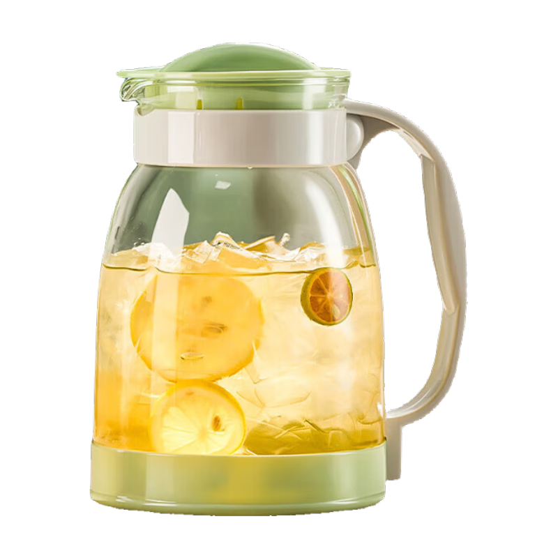 TIANXI Glass Water Pitcher Large Capacity Thickened Heat-Resistant Cold Water Jug Lemon Sparkling Water Cup Student Gift