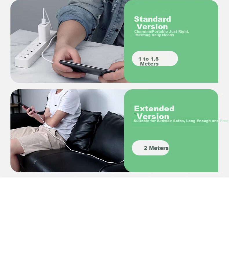 Nengshi Type-C Data Cable, 6A Charging Cable, 100W Fast Charging, Suitable for Huawei, Honor, OPPO, Xiaomi, 66W Android Phones, USB-C Fast Charging Cable, 0.25 Meters White [Two-Pack] 23