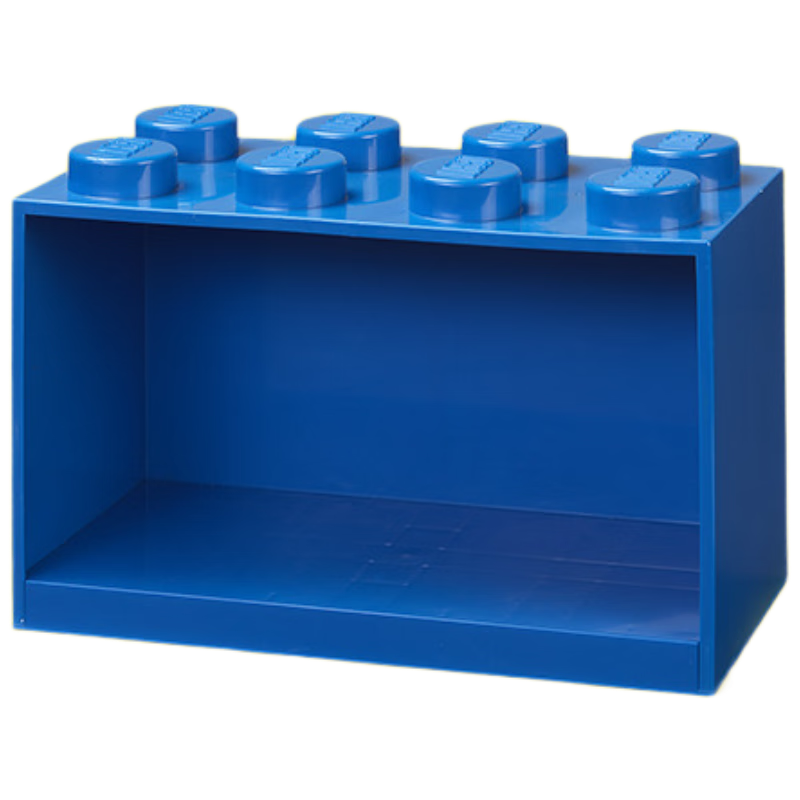 LEGO® Classic Bookshelf/Storage Cabinet Building Block Organizer Multi-layer Display Shelf Birthday Gift 2x4 Blue