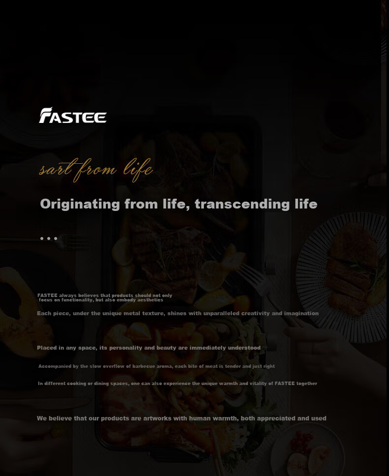 Fastee Electric Grill Pan, Multifunctional Cooking Pot, Electric Hot Pot And Grilling All-In Electric Grill, Hot Pot-Specific Pot for Grilling And Hot Pot FST-56C 4