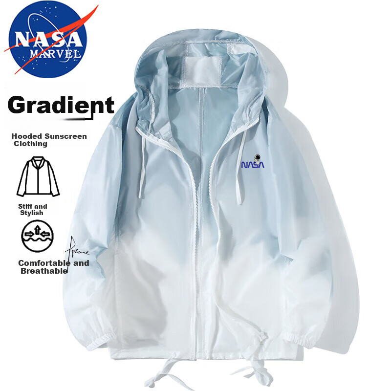 Мужская куртка NASA MARVEL, защита от солнца, легкая, летняя, дышащая, быстросохнущая, охлаждающая, серая, 5XL