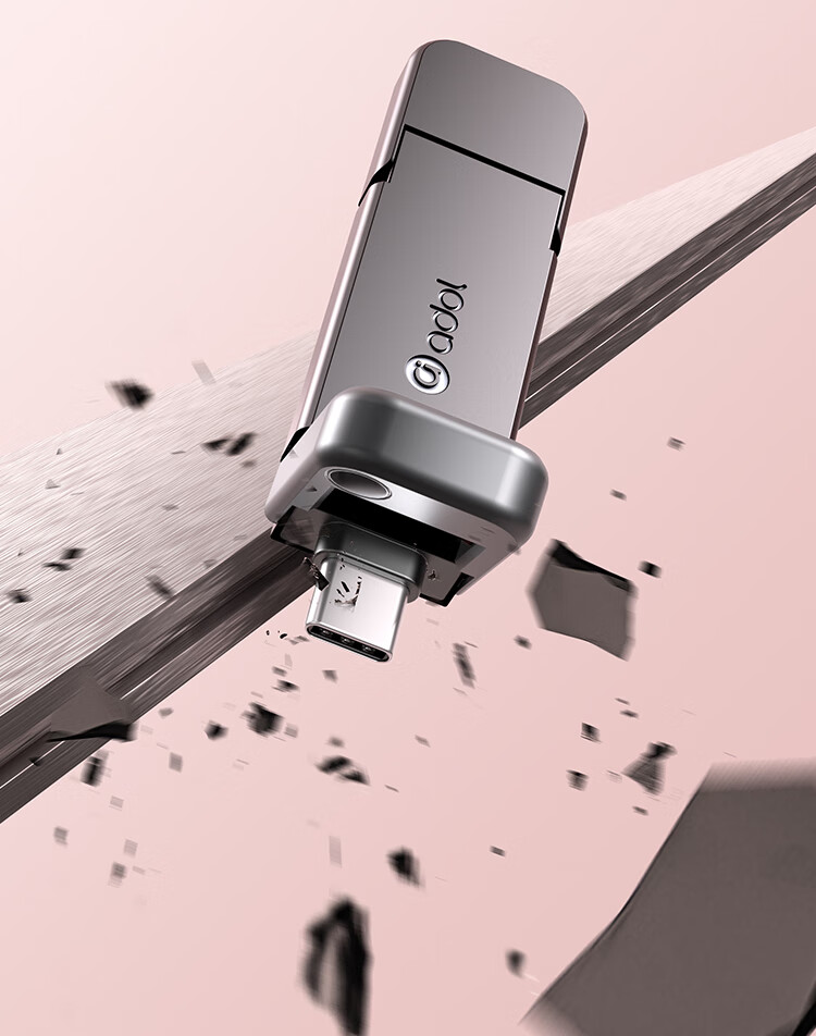ASUS Aoduo High-Speed Solid State USB Flash Drive, USB3.2Gen2 Dual Interface, Read Speed 500MB/s, Large Capacity Phone Flash Drive 512GB Space Gray 9