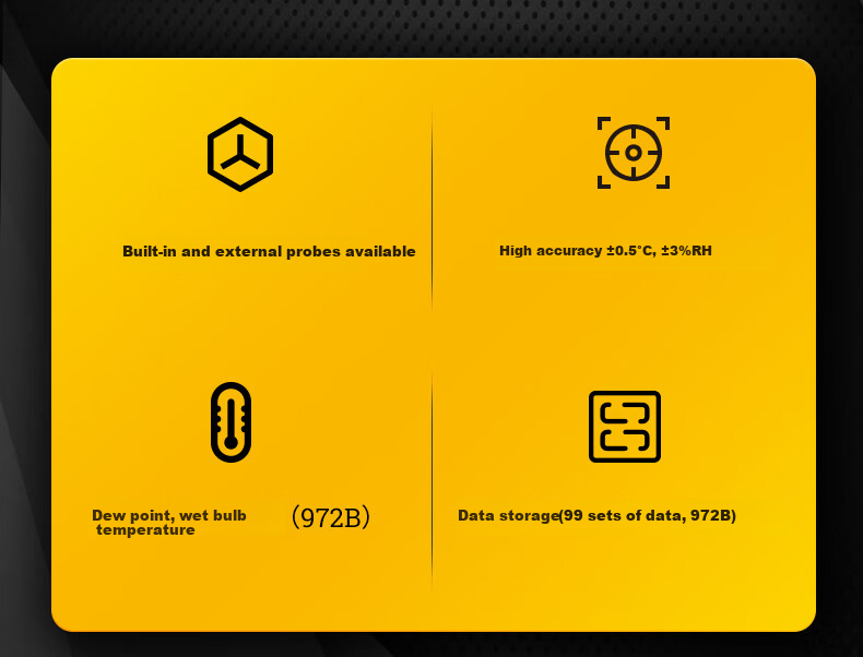 FLUKE 972A Handheld Temperature And Humidity Meter with Built-In Probe, High-Precision Temperature Gauge, Humidity Meter 3