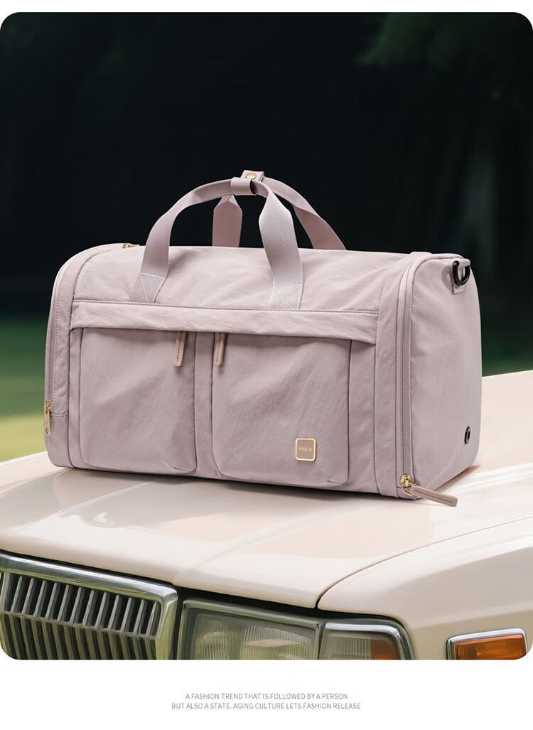POLO Travel Bag, Women's Sports Fitness Luggage Bag, Large Capacity Business Trip Handbag, Shoulder Crossbody Foldable Storage Bag 7