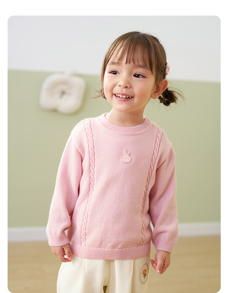 Balabala BalaOne Kids Sweater Boys Girls Wool Knitwear 2025 Winter Baby Pullover 208425103210 1