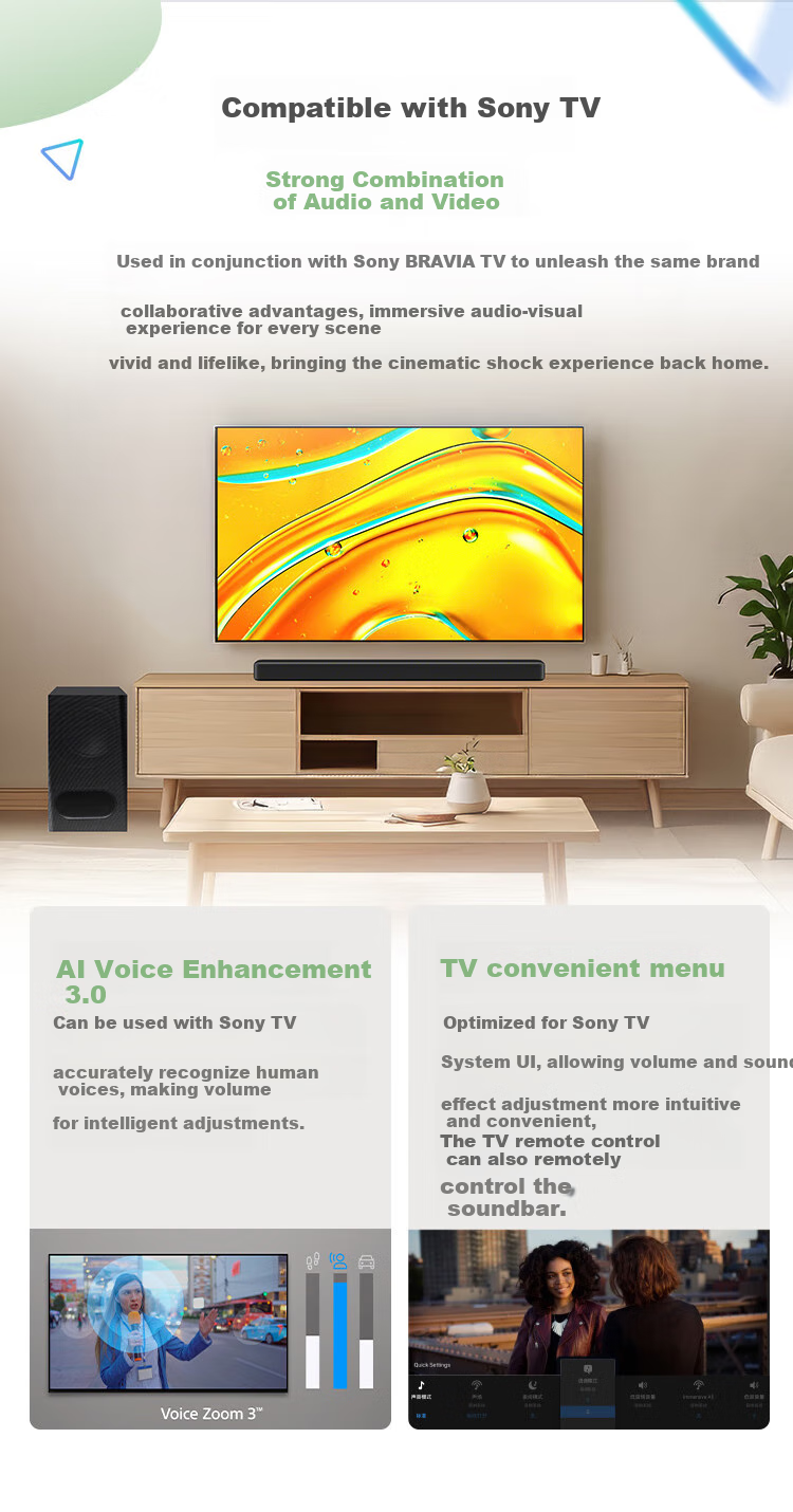 SONY HT-B600, 3.1.2 Channel, Independent Sky Channel, Wireless Subwoofer, Dolby Atmos, Home Theater System, Soundbar, 4K, Bluetooth 11