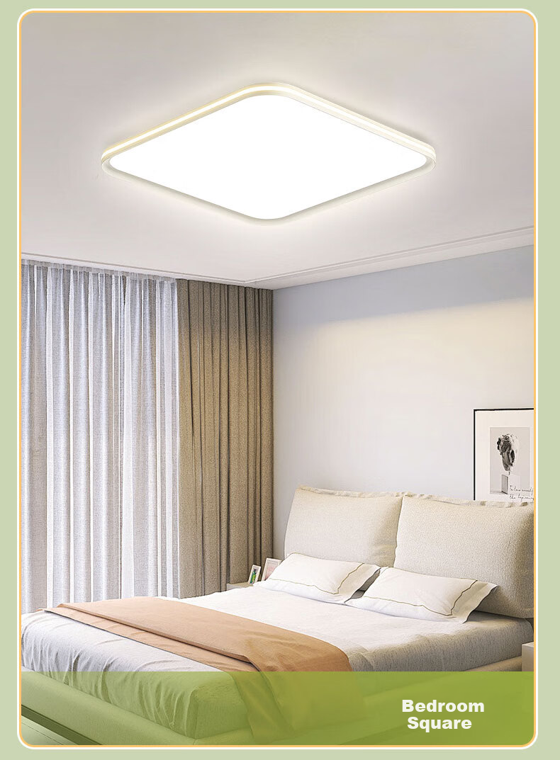 HD Full Spectrum Ceiling Light, Living Room Light, Main Light, Eye-Protecting LED Zhongshan Lighting Fixture, 26 Styles, Voice Control, High Brightness, Installation Included 14