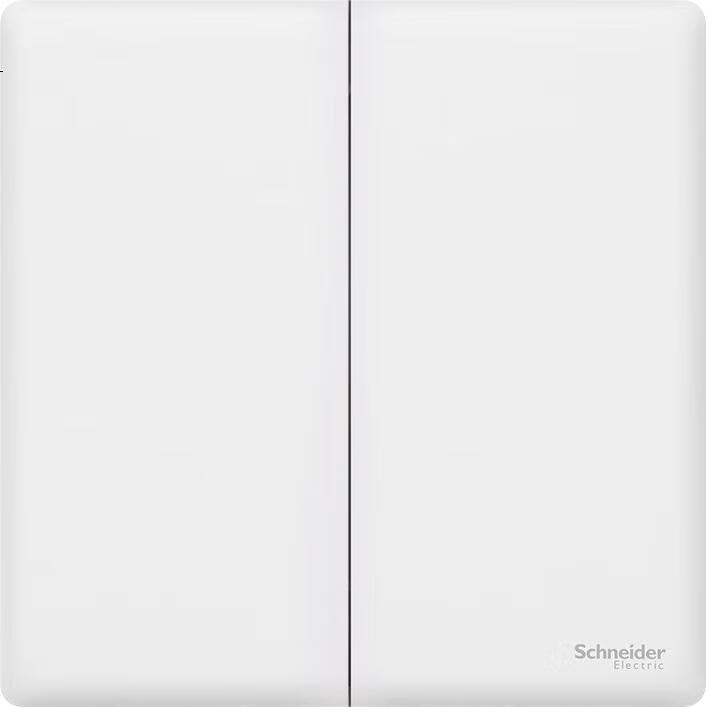 Выключатель Schneider Electric, серия Zhenbo, двойной контроль, 16А, цвет бархатный белый