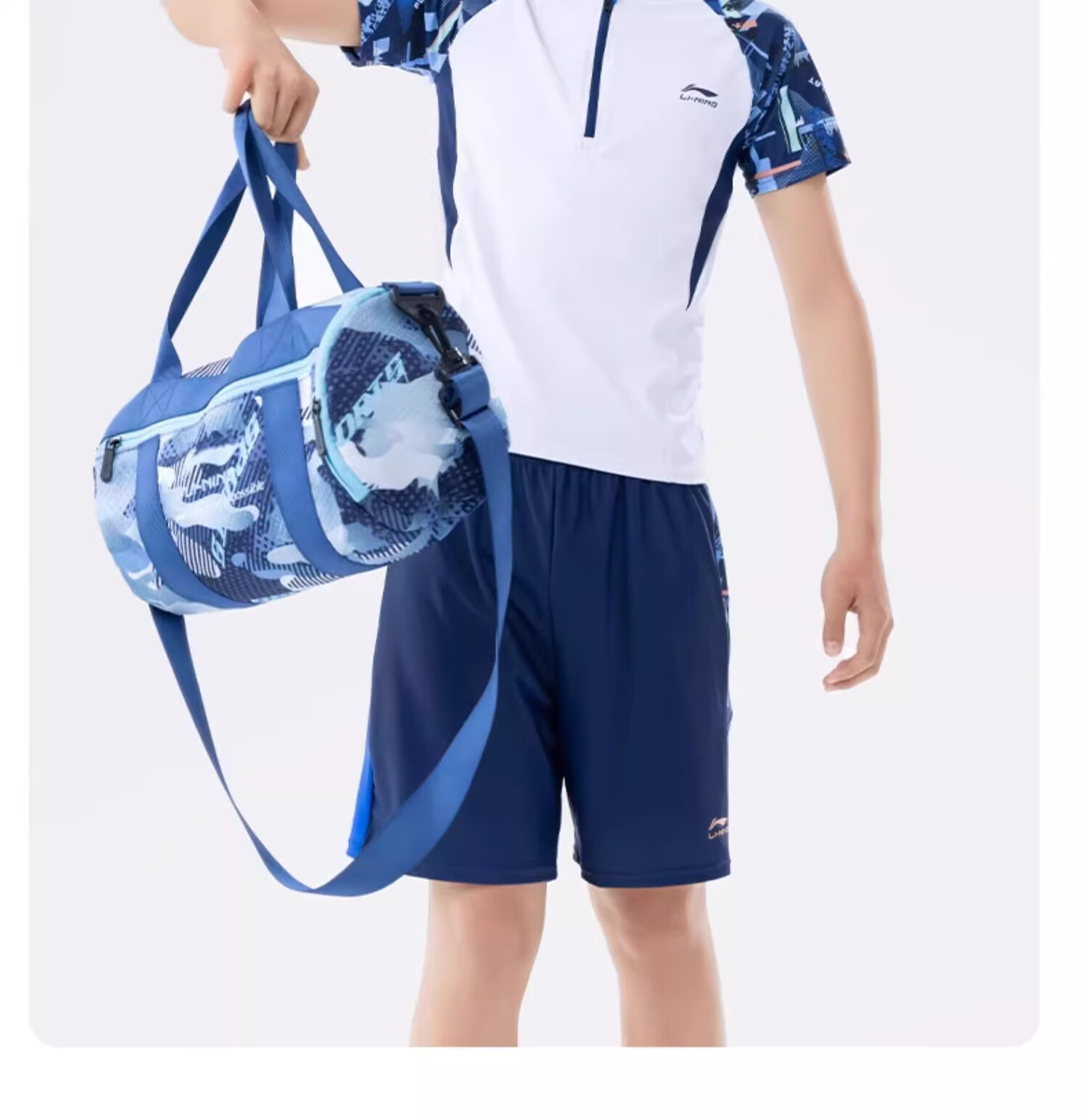 Li-Ning Children's Swimming Storage Bag, Wet And Dry Separation, Boys' Swimming Training Equipment, Portable Crossbody Shoulder Bag for Students 17