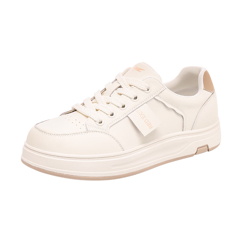 Red Dragonfly Women's Breathable Lace-up Casual Trendy Flat Lightweight Sports Sneakers EXB350211 Beige Size 36