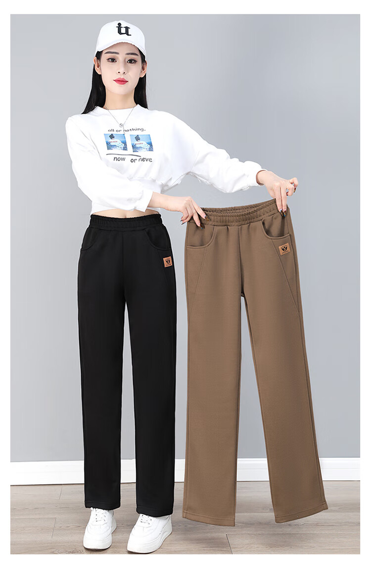 TUCANO Women's Straight-Leg Pants Casual High-Waist Slimming Beige M 12
