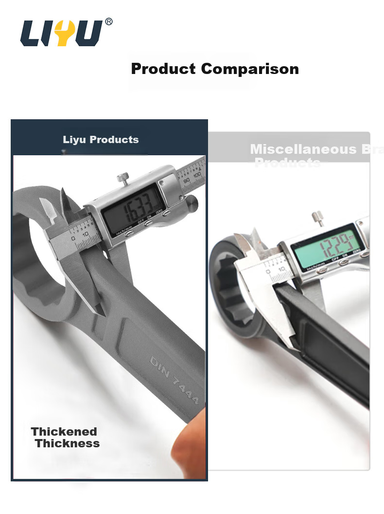 Liyu Plum Blossom Impact Wrench, Self-Tightening Plum Blossom Wrench Tool, Heavy-Duty Multifunctional, Can Be Struck with Hammer, Large Size 34mm 2