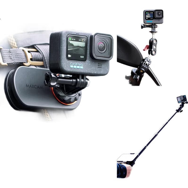 Крепление MAXCAM для экшн-камер GoPro, холодный башмак, адаптер для установки на камеру