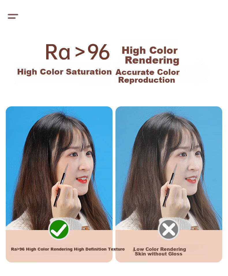 JINBEI EFR-36 Circular Fill Light, LED Mobile Phone Live Streaming Stand Light, Face Light for Streamers, Selfie Photography Beauty Light, Round Cosmetic Tattoo Photography Lighting 6