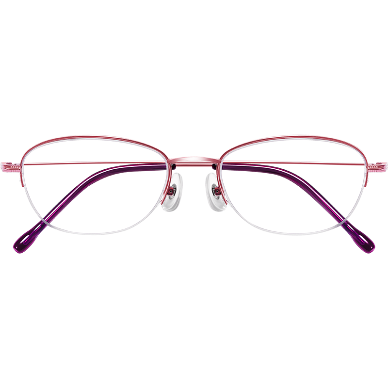 Sunset Red [Youthful Style Age-Reducing] Anti-Blue Light Fashion Ultra-Light Reading Glasses for Women E2021F 100 Degree