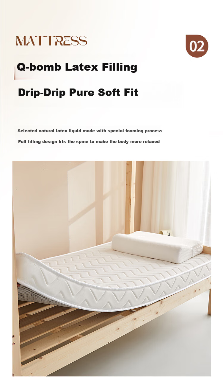 Wuyingongfang Natural Latex Mattress from Mu Yin Liangpin Textiles, 1.2x2 Meters, Single Bed Pad for Students, White 7