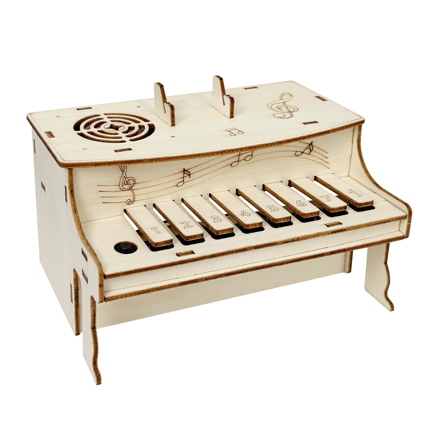Big Eye Little Kid Electronic Piano STEAM Science Experiment Kit Children's DIY Craft Toy Birthday Gift for Boys and Girls