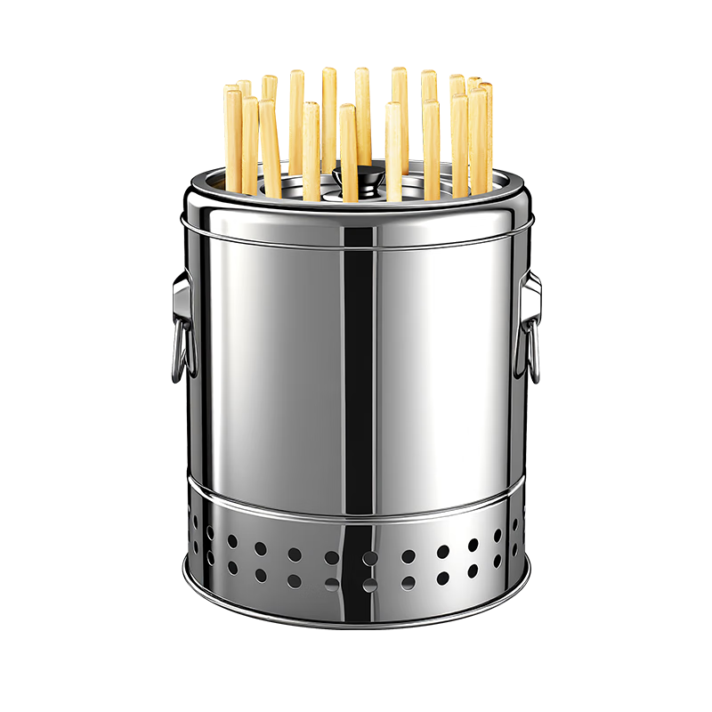 Shangkaojia Smokeless Stainless Steel Charcoal BBQ Grill Home Use Charcoal Skewer Grill Patio Charcoal Barbecue Hanging Stove