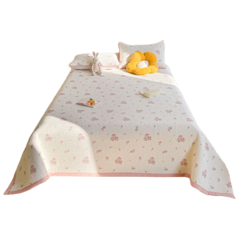 Hodo Bedspread A-Class Bubble Cotton Quilted Single Sheet Home Double Thick Tatami Bed Cover 230x250cm Huayan