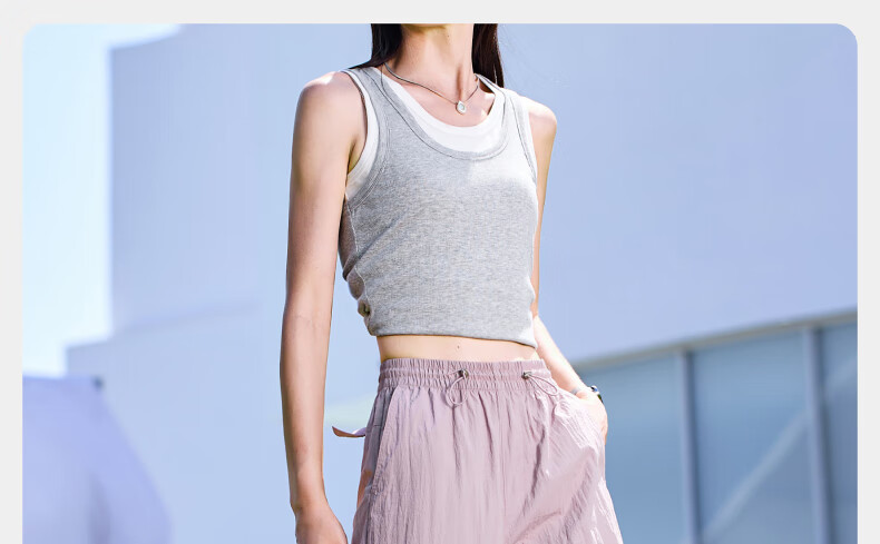 ESE-Y Quick-Dry Cooling Cargo Pants for Women, 2025 Summer New Style, Sun Protection Thin Wide-Leg Loose Paratrooper Pants, Gray And White, Size 28 36