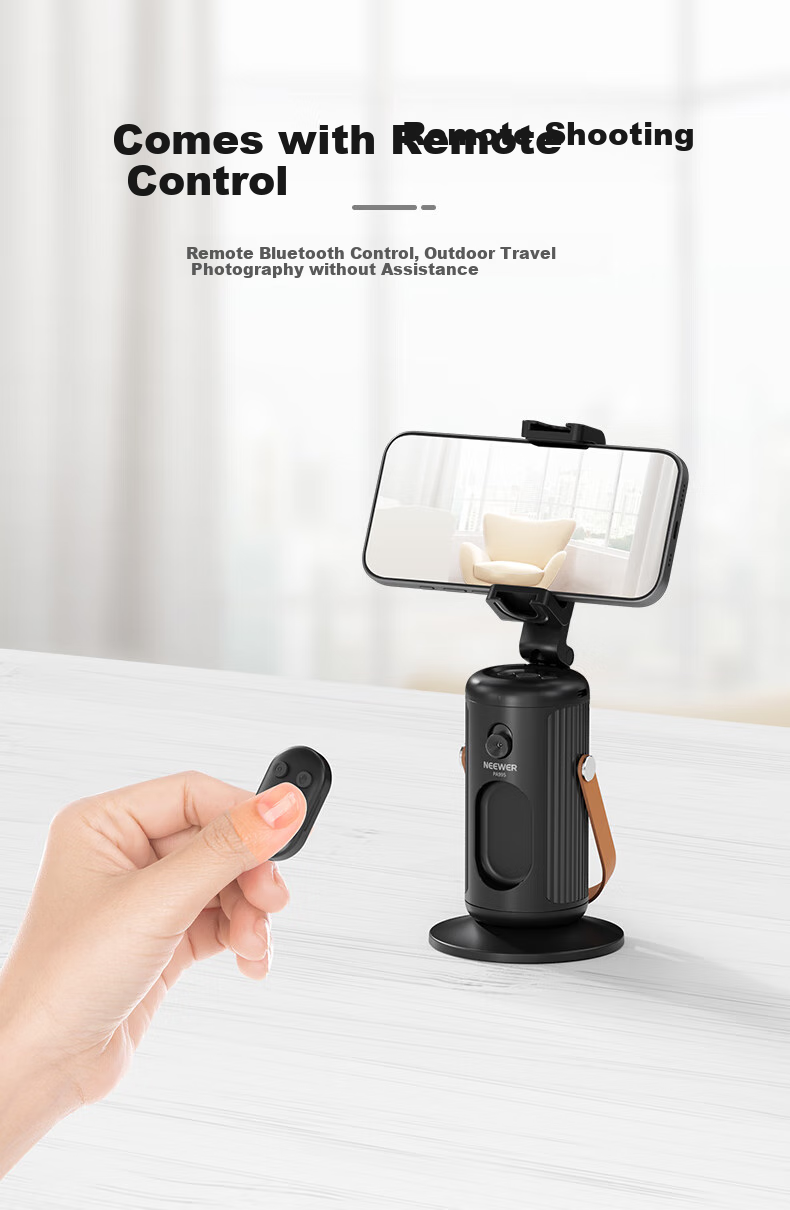 NEEWER 2025 New Smartphone Gimbal Follow-Up Device, Face Tracking Handheld Selfie Stick, 360-Degree Rotation Anti-Shake Three-Axis Gimbal, TikTok Live Streaming Equipment Complete Set for Selfie Recording And Vlog 8